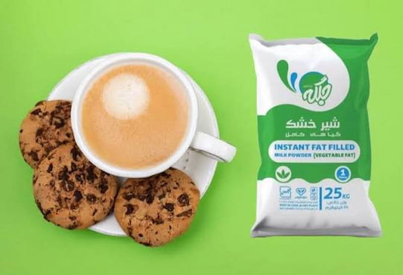 شیر خشک جلگه تولید شده از شیر تازه گاو